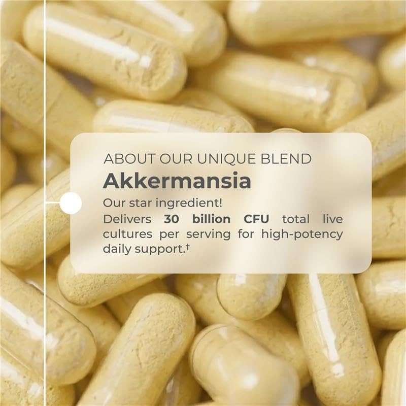 Neurogan Akkermansia Muciniphila Postbiotic - 30 Billion AFU - Probiotics for Digestive Health & Cellular Support - Probiotic Capsules for Women & Men - 2 Month Supply, 60 Count - Image 3