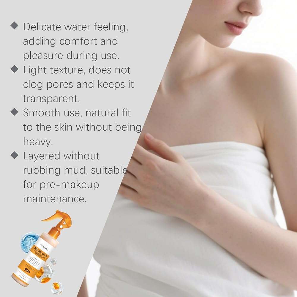 Kojic Acid Turmeric Peel Shot Keratin Care Spray, Exfoliating Peeling Solution, Peel Shot Turmeric Spray, Gentle Body Care for Smooth, At-Home Treatment for Smooth, Bright & Glowing Skin - Image 3