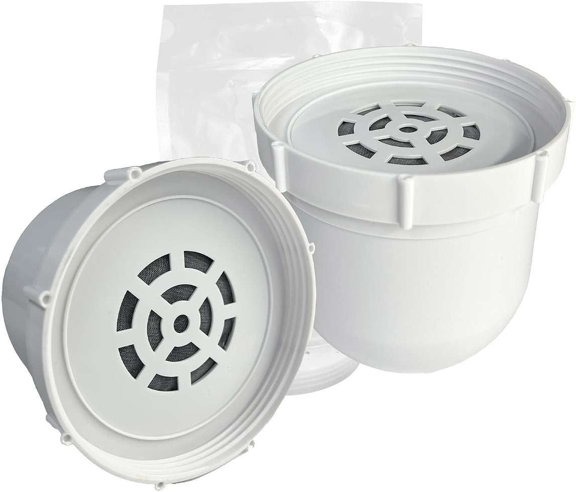 2-pack Water filtered Replacement Filter Compatible with Clearly filtered Water Pitcher 100-gallon service life 2 coconut shell activated carbon filters + 1 pre-rinse bag - Image 1