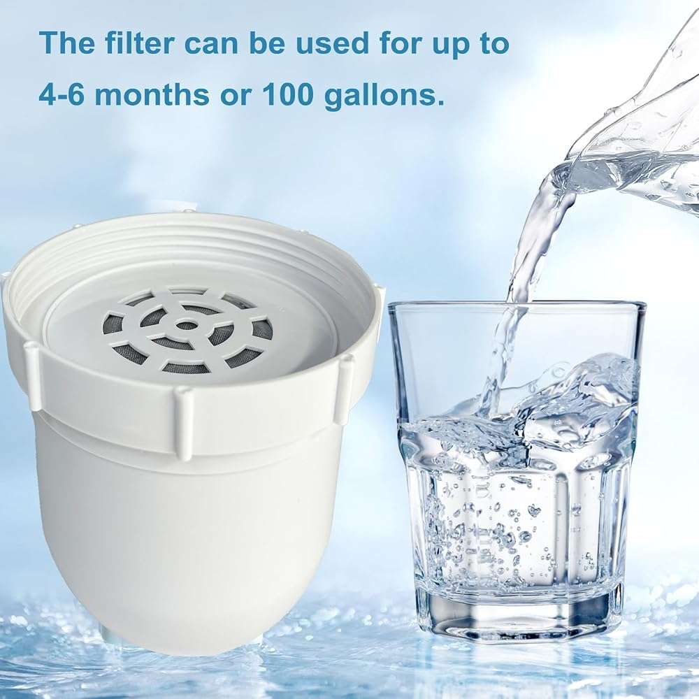2-pack Water filtered Replacement Filter Compatible with Clearly filtered Water Pitcher 100-gallon service life 2 coconut shell activated carbon filters + 1 pre-rinse bag - Image 4