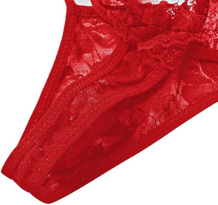 DKEGIFF Mens Lingerie Lace Sissy Panties Femboy For Cross Dressers | Feminine Underwear, Girly Thong, G string Male Outfit, One Size - Image 5