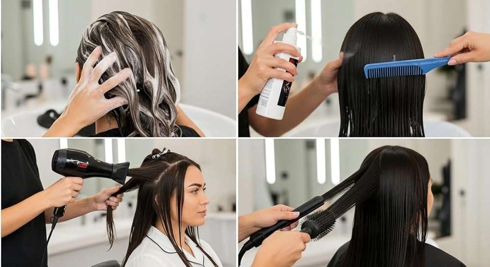 Kera Fruit Formaldehyde-Free Keratin Hair Treatment 16oz kit- for All Hair Types – Brazilian Blowout at Home, - Frizz Control & Repair for Sensitive Scalps - Cirugia Capilar Sin Formol Keratina - Image 3