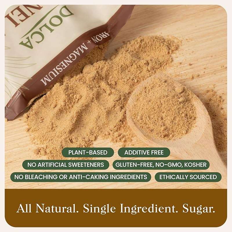 Dolca Panela – Unrefined Cane Sugar from Evaporated Cane Juice – Granulated Panela with Rich Caramel Flavor – 1:1 Replacement for Brown Sugar in Coffee, Tea & Baking - Image 5