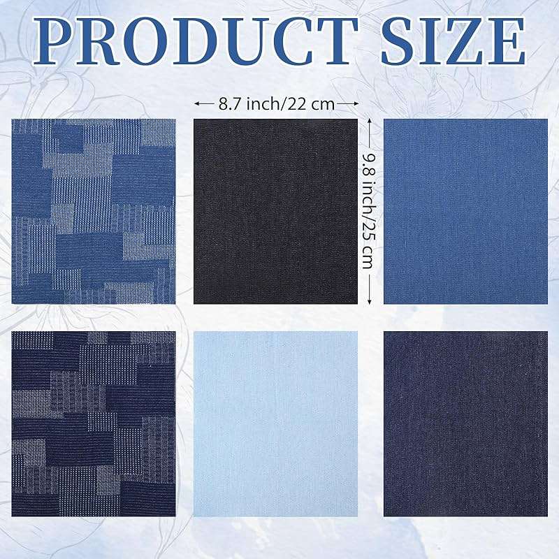 28 Pcs Sashiko Thread Kit Sashiko Needles Denim Fabric Embroidery Patterns Thimble Water Soluble Embroidery Kit for Sewing Hand Quilting Mending Supplies - Image 3