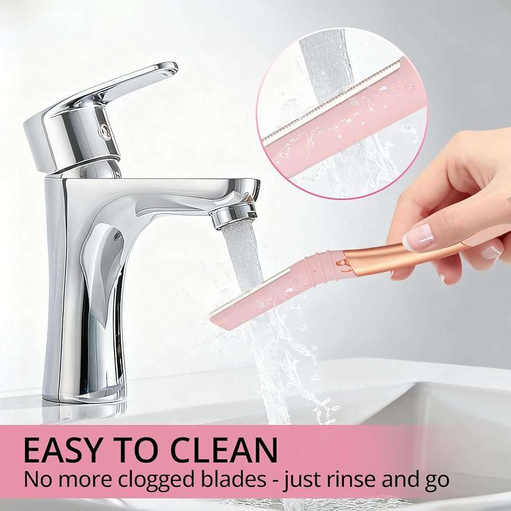Mistfree Dermaplane Razor for Women Face, Eyebrow Razor with Reusable Handle and 10 Refill Blades, Professional Dermaplaning Tool Face Razors for Exfoliation, Peach Fuzz Removal, Eyebrow Shaping - Image 4