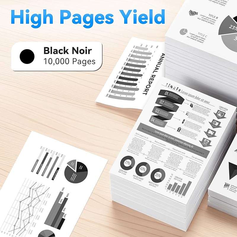 58X Toner Cartridge Black CF258X Toner Compatible with HP 58X 58A CF258X CF258A CF258 Ink Cartridge with Chip for Laserjet MFP M428fdw M428dw M428fdn Pro M404n M404dn M404dw M404 Printer(2 Pack) - Image 3