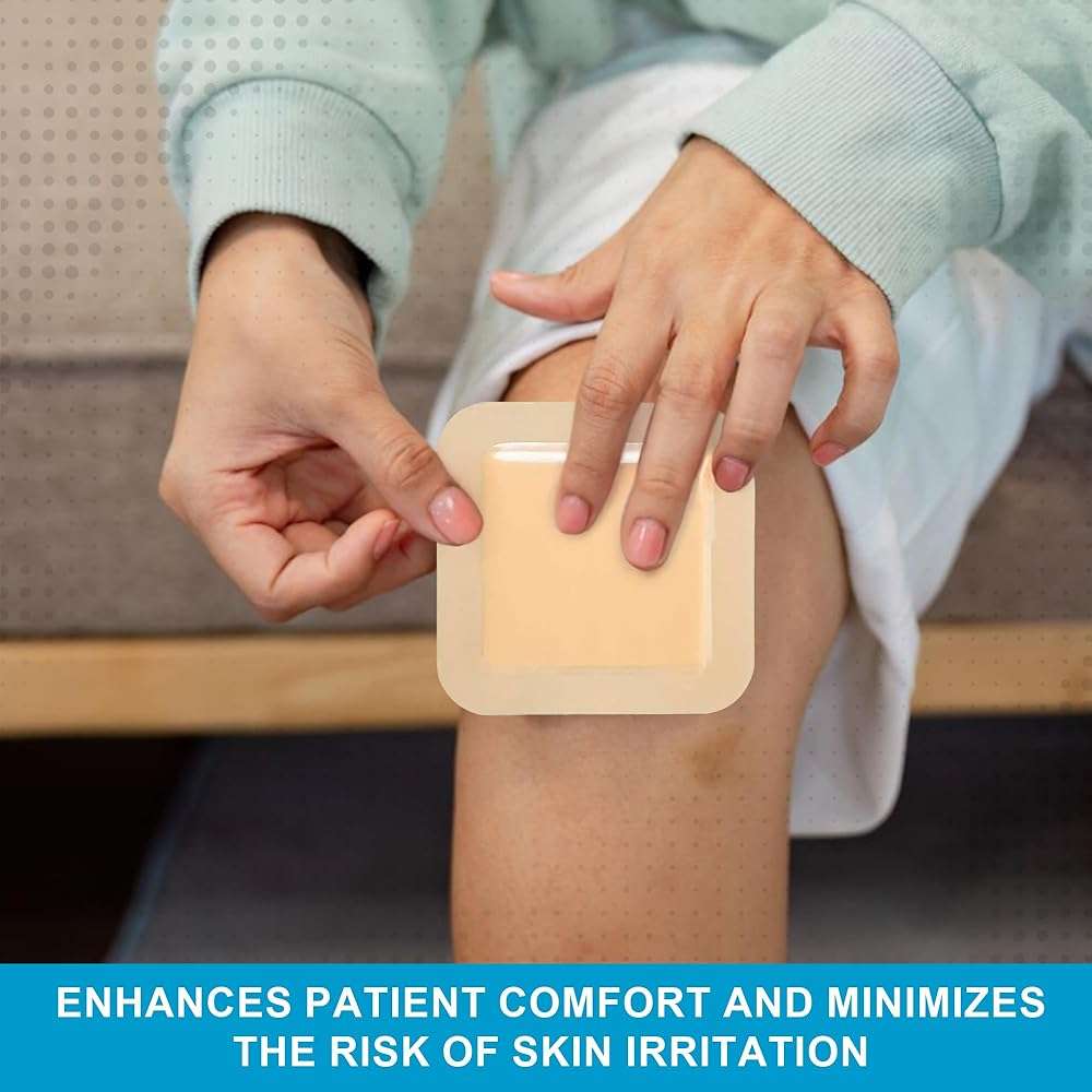Medvance Hydrophilic Adhesive Wound Care Dressings - Waterproof Pressure Sore Care - Easy Apply Dressing for Wound Care - Wound Dressings for Burns (6"x6" Bandage, 4.1" x4.1' Wound Pad) (Box of 15) - Image 7