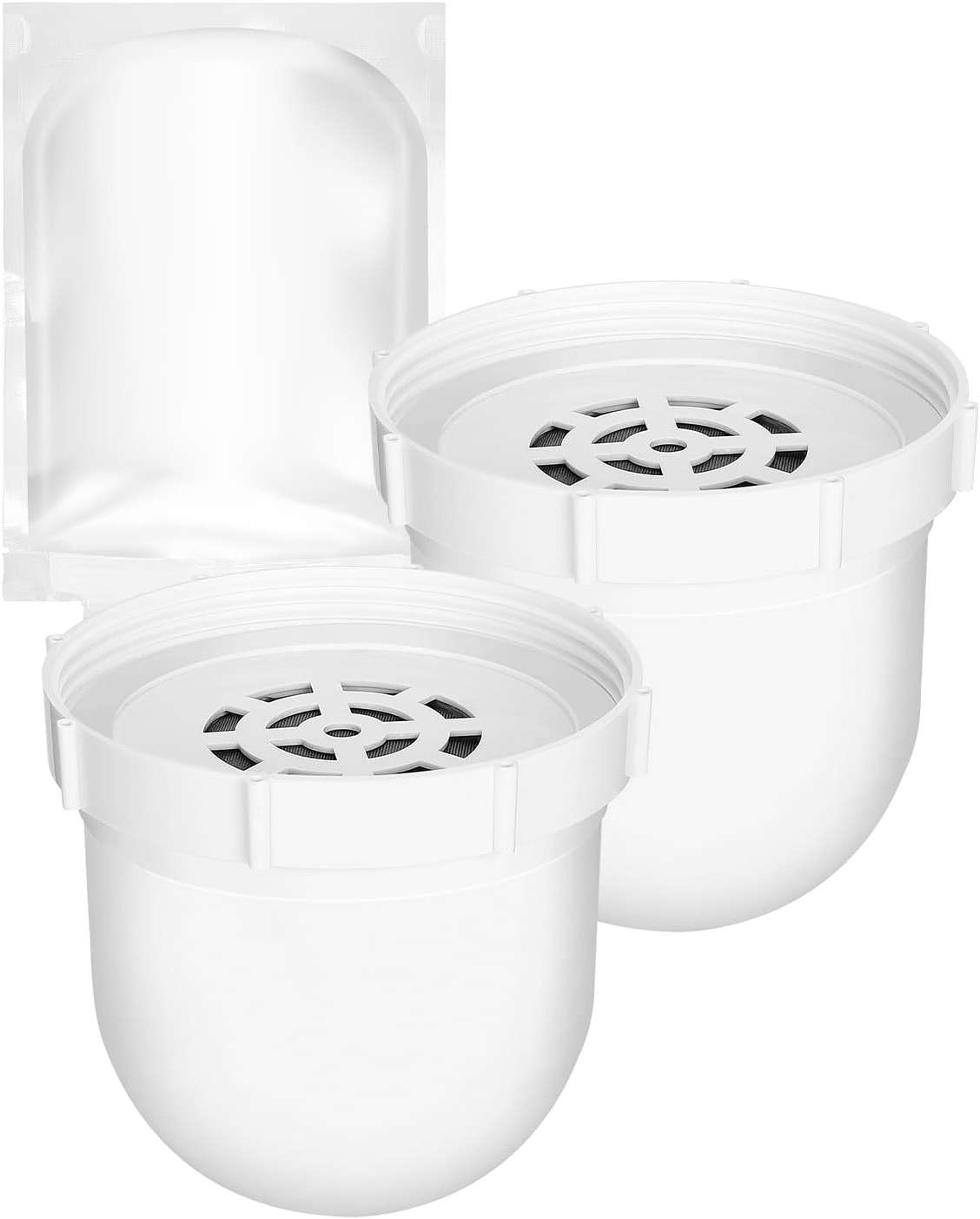 KEEPOW Filtered Replacement Filter Compatible with Clearly Filtered Water Filter Pitcher with Primer Bag, Last Up to 4 Months or 100 Gallons, 2 Pack - Image 1