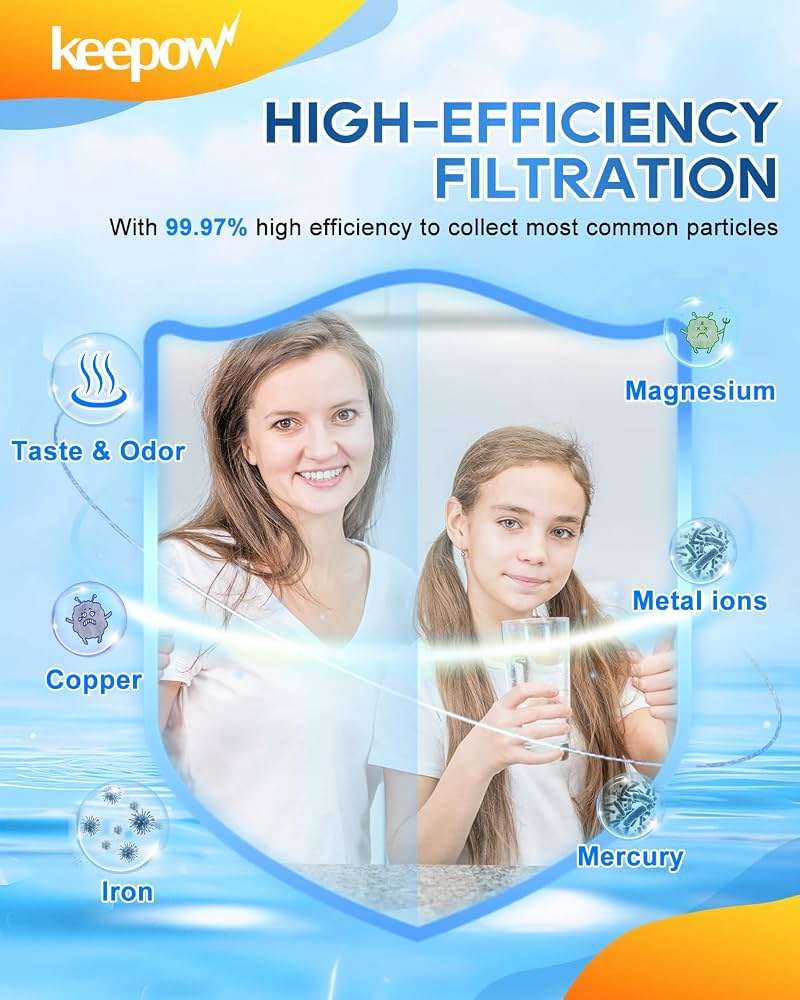 KEEPOW Filtered Replacement Filter Compatible with Clearly Filtered Water Filter Pitcher with Primer Bag, Last Up to 4 Months or 100 Gallons, 2 Pack - Image 6