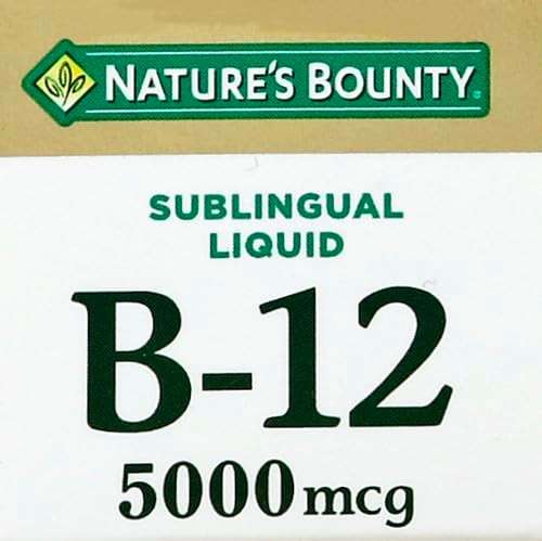 Nature's Bounty Vitamin B12 5000 mcg Sublingual Liquid,Cardiovascular Health & Cellular Energy Support,2 Fl Oz,(Pack of 3) - Image 9