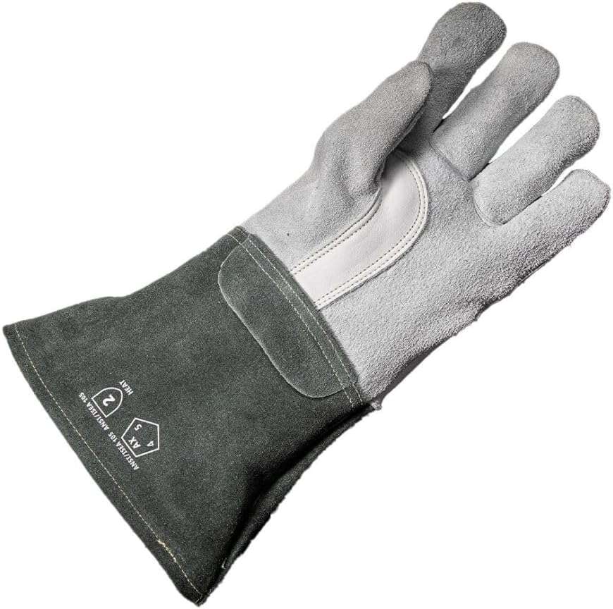 Hobart Heavy Duty MIG/Stick Welding Gloves for Men and Women - Heat Resistant Leather Welding Gloves with Kevlar Stitching - XL Size - Professional Welder Accessories & Equipment - Image 4