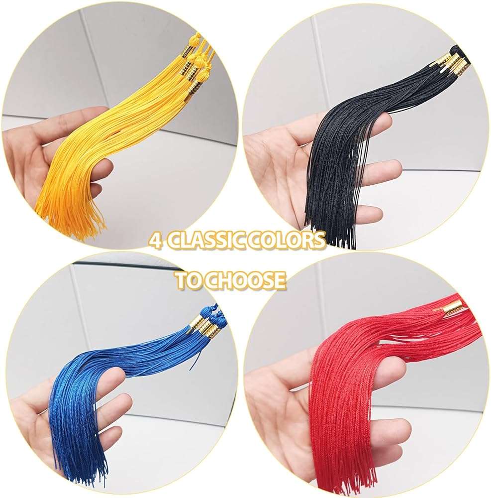 10 Pack 2026 Graduation Tassels with Grad 2026 Charms Pendent for Class of 2026 Academic Graduate Parties Ceremonies (Black) - Image 3