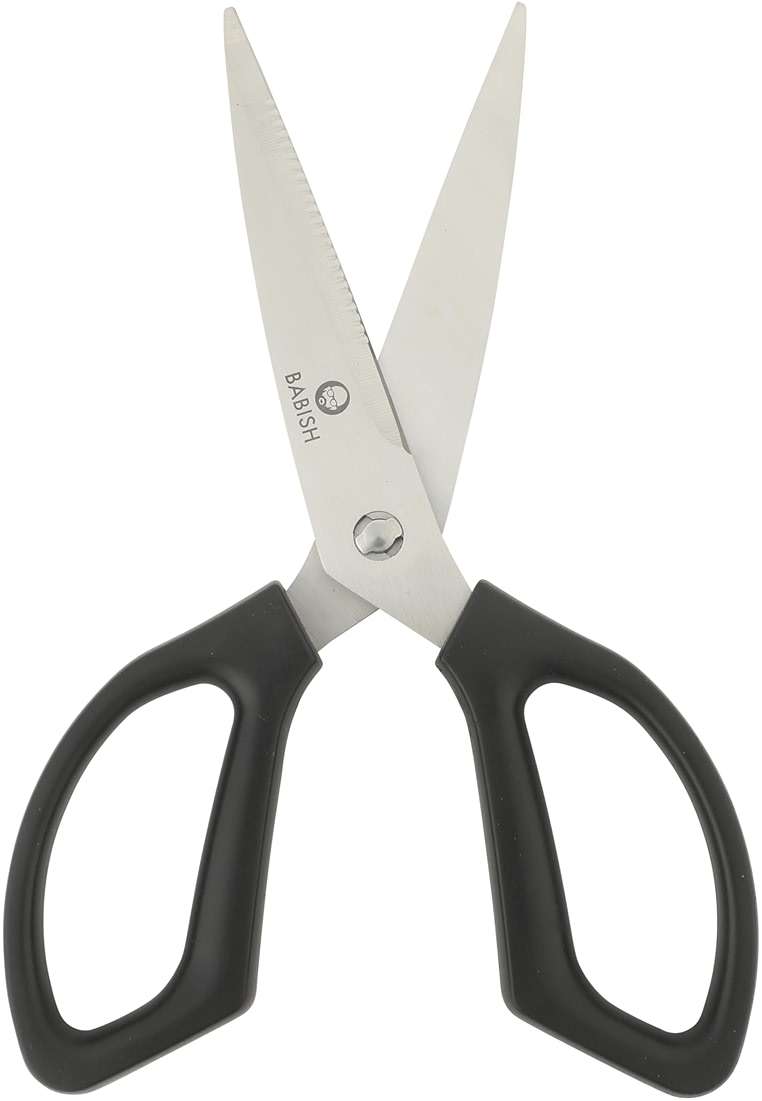 Babish All Purpose Heavy Duty Kitchen Shears Durable Stainless Steel 4 Inch Blade Scissors, Black - Image 4