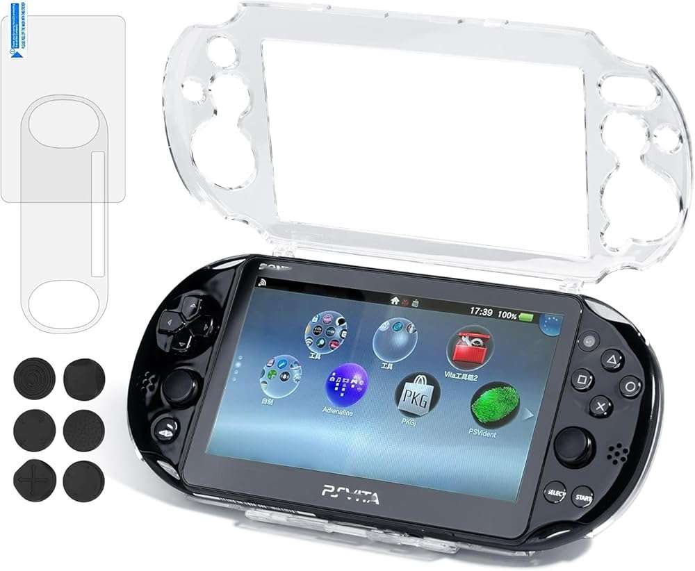 Ultra Clear Crystal Transparent Hard Shell Protective Case Cover Skin for Sony PlayStation PS Vita Slim PSV 2000 PCH-2000 Console - Image 1