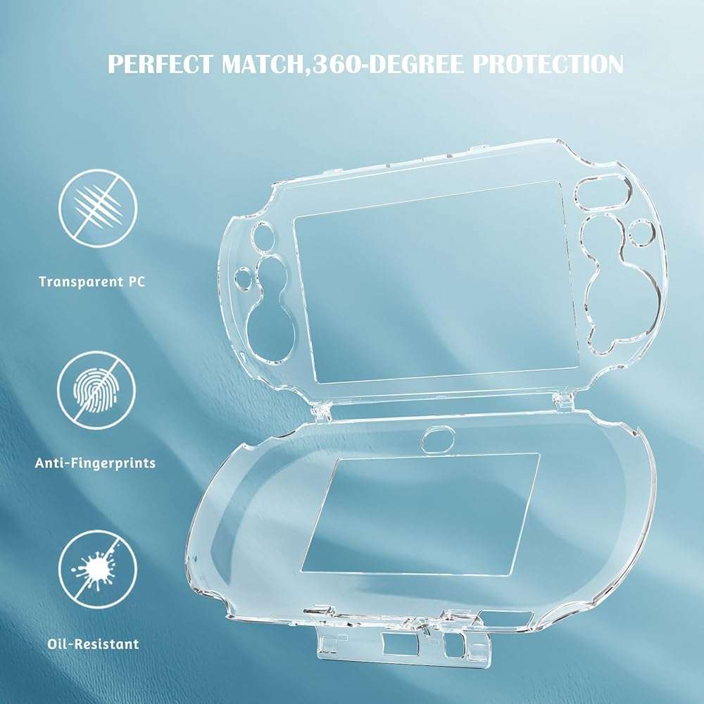 Ultra Clear Crystal Transparent Hard Shell Protective Case Cover Skin for Sony PlayStation PS Vita Slim PSV 2000 PCH-2000 Console - Image 4