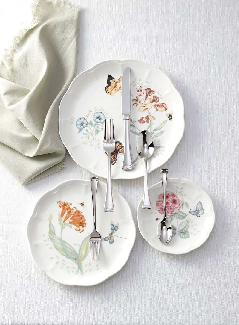Lenox Silverware Set, Portola Mirror 20 Piece Flatware Set, Service For 4, 18/10 Stainless Steel, Dishwasher Safe, Flatware Cutlery Sets, Utensils, Knives Spoons and Forks, Home (Silver, 20 Pieces) - Image 8