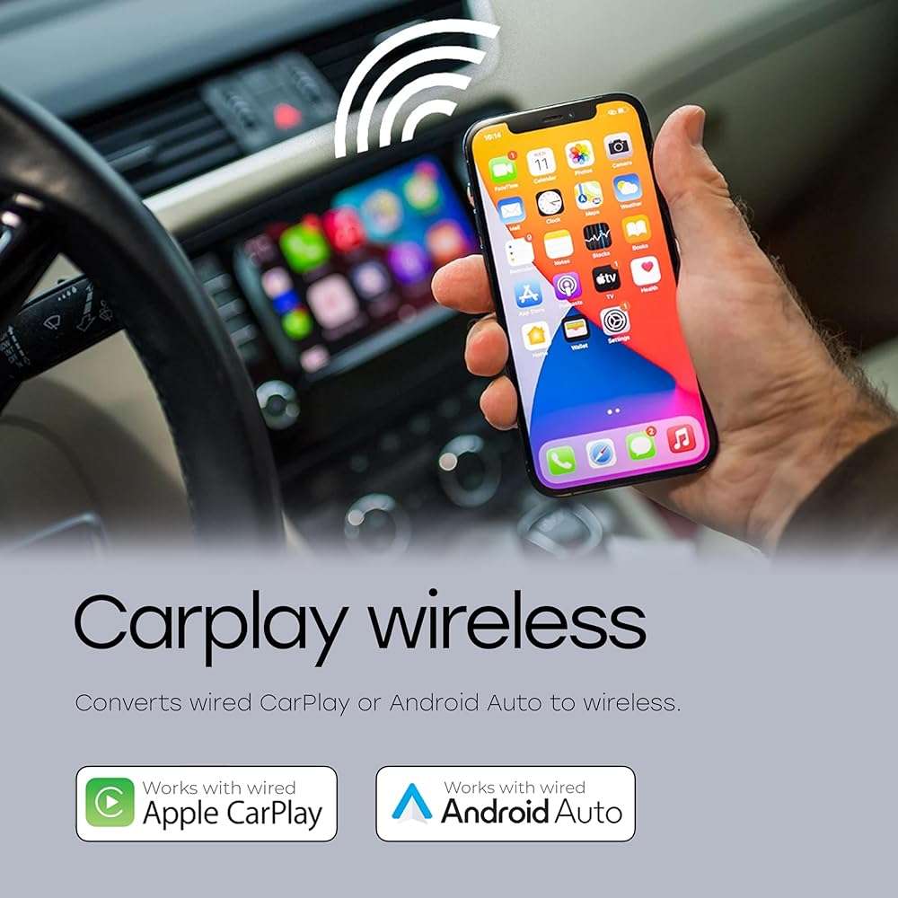 Kempro Wireless CarPlay & Android Auto Adapter, 2026 Upgraded Chipset, 2-in-1 Plug & Play Dongle, Wired to Wireless Converter, USB-A/USB-C, Auto Connect, iPhone iOS 10+ Android 11+, Cars 2016+ - Image 2