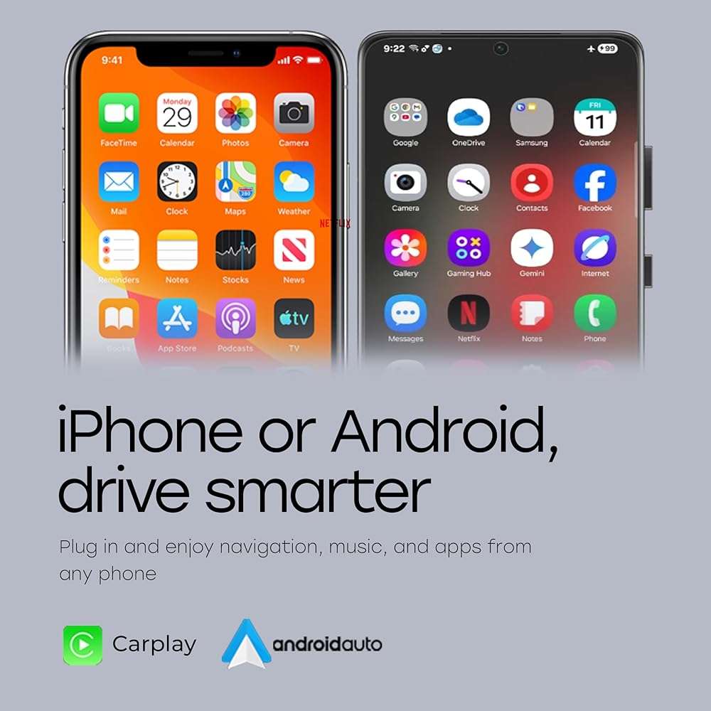 Kempro Wireless CarPlay & Android Auto Adapter, 2026 Upgraded Chipset, 2-in-1 Plug & Play Dongle, Wired to Wireless Converter, USB-A/USB-C, Auto Connect, iPhone iOS 10+ Android 11+, Cars 2016+ - Image 4