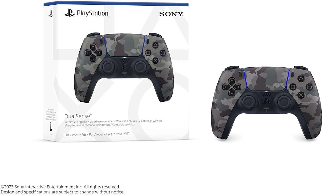 PlayStation DualSense™ Wireless Controller – Gray Camouflage - For PS5, PC, MAC & Mobile - Image 6