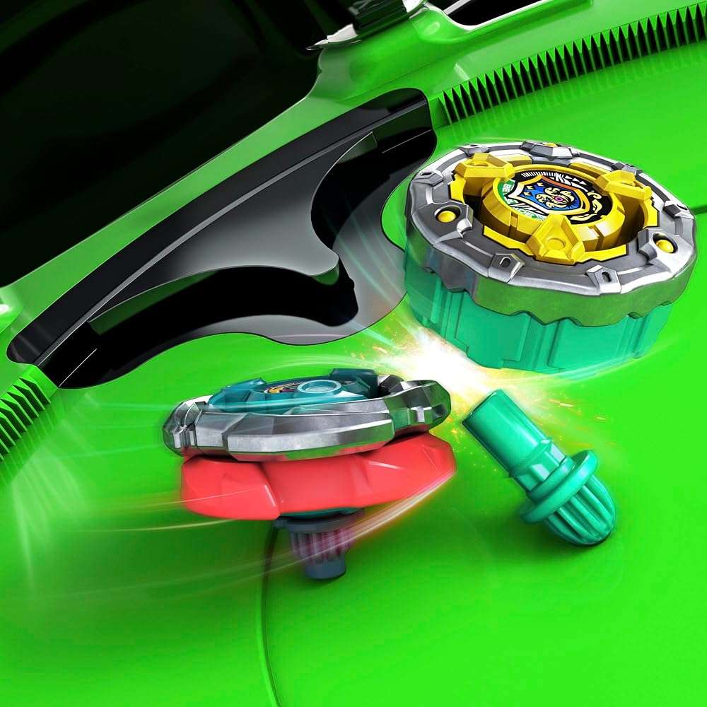 Beyblade X Sneak Attack Battle Set with Beystadium Arena, Rampart Aegis GB & Cutter Shinobi LF, 2 Right-Spinning Takara Tomy Battling Tops Game Toys, 2 Launchers, Ages 8+ - Image 2