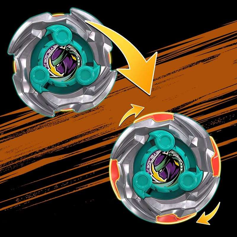Beyblade X Sneak Attack Battle Set with Beystadium Arena, Rampart Aegis GB & Cutter Shinobi LF, 2 Right-Spinning Takara Tomy Battling Tops Game Toys, 2 Launchers, Ages 8+ - Image 5