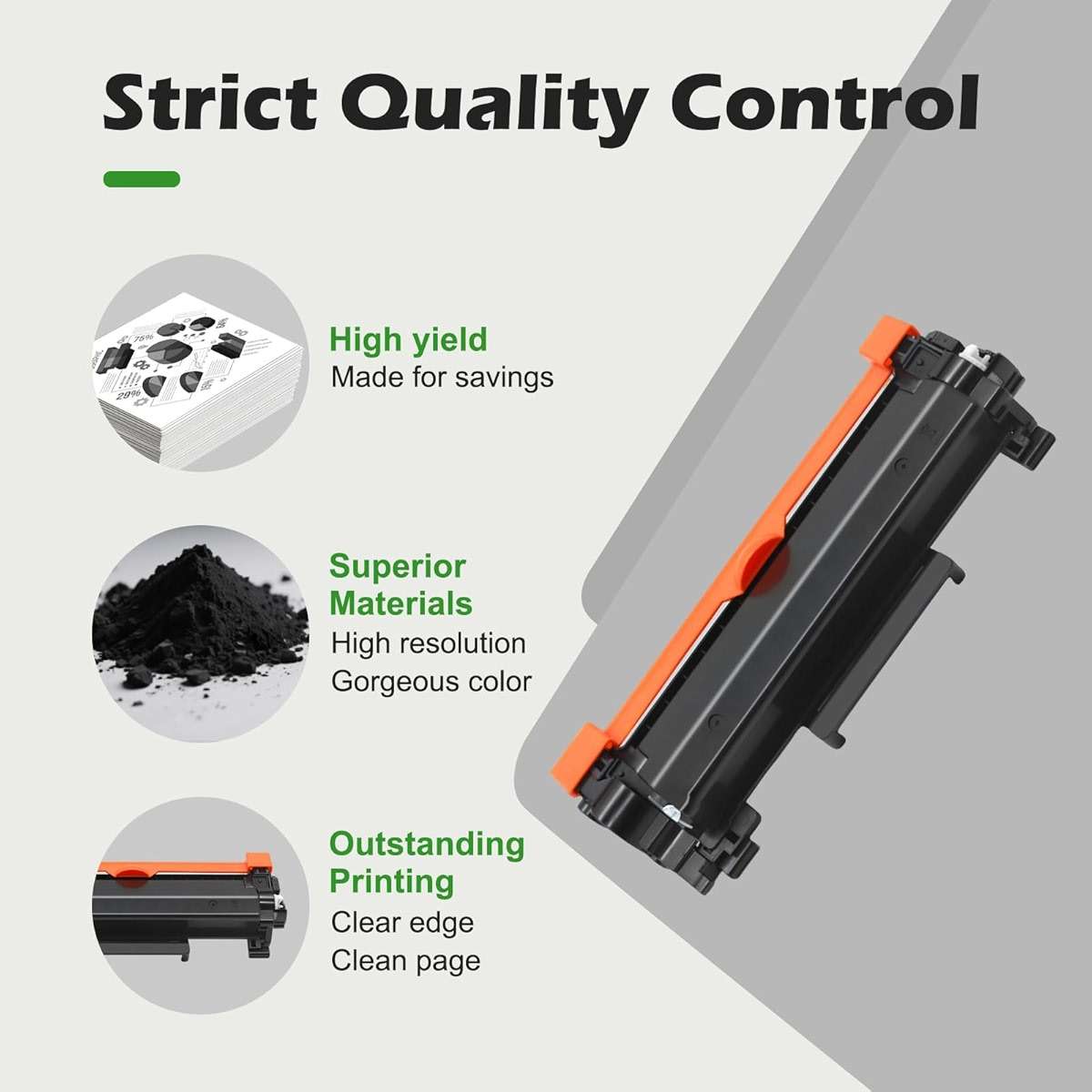 Remanufactured TN770 TN760 TN730 Replacement for Brother TN 770 TN 760 TN 730 Toner Cartridges Use with MFC-L2750DW MFC-L2710DW HL-L2350DW HL-L2395DW HL-L2370DW DCP-L2550DW Printer Black 2 Pack - Image 5