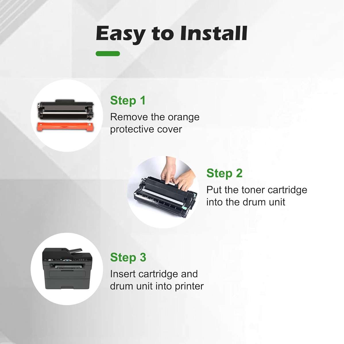 Remanufactured TN770 TN760 TN730 Replacement for Brother TN 770 TN 760 TN 730 Toner Cartridges Use with MFC-L2750DW MFC-L2710DW HL-L2350DW HL-L2395DW HL-L2370DW DCP-L2550DW Printer Black 2 Pack - Image 6