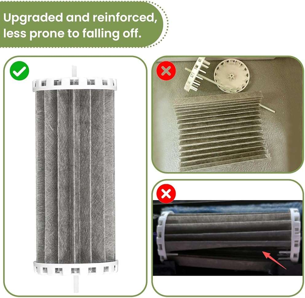 PIHIL Aquarium Filter Compatible with Marineland Penguin 200 200B 350 350B Power Filters,Bio-Wheel Assembly PRBW2350B,Replacement Fish Tank Filter Parts,2 Pack - Image 4