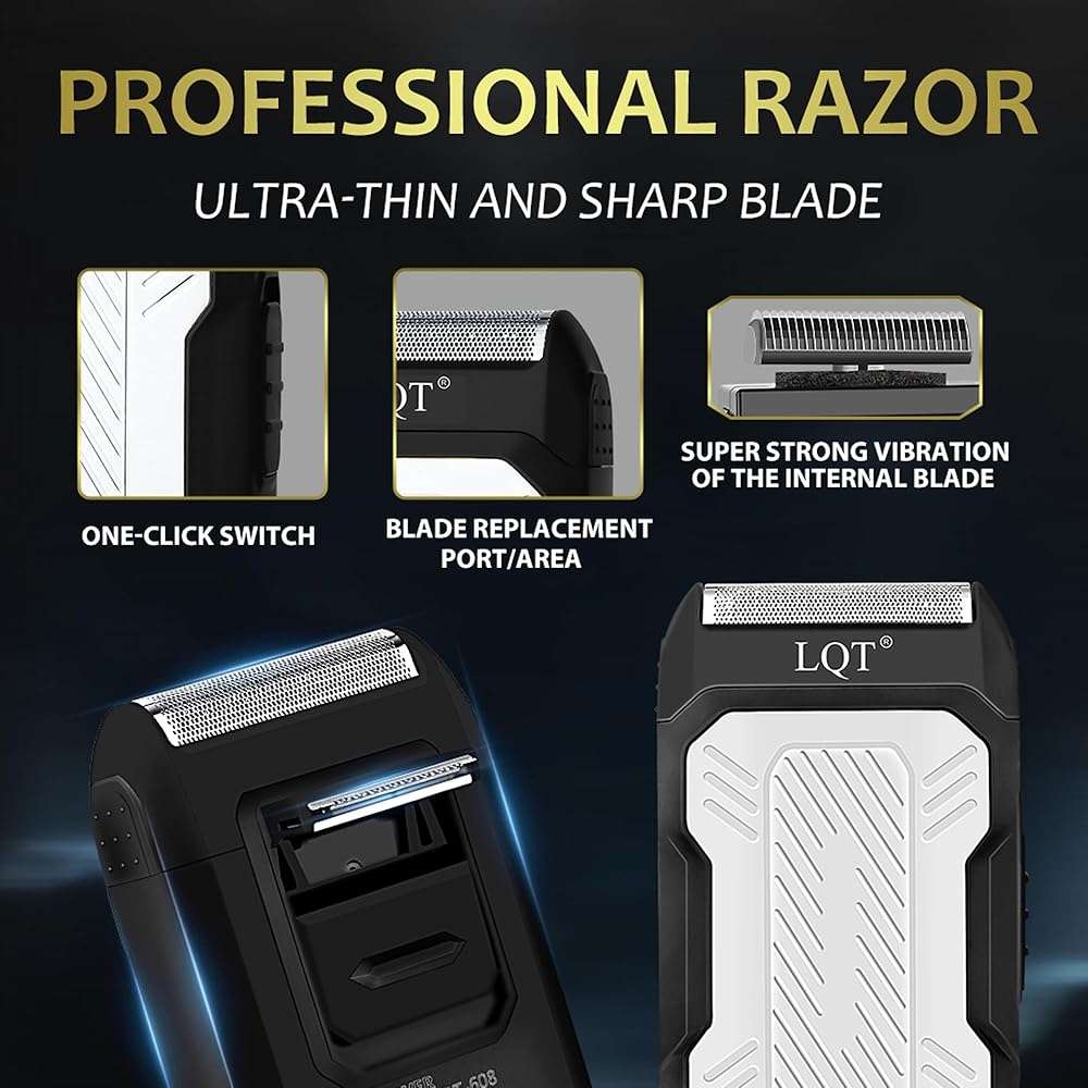 Hair Clippers for Men with LED Display, 4-Piece Cordless Grooming Kit with Hair Clipper, Beard Trimmer, Foil Shaver & Nose Trimmer, Complete Set for Home Barber - Image 4