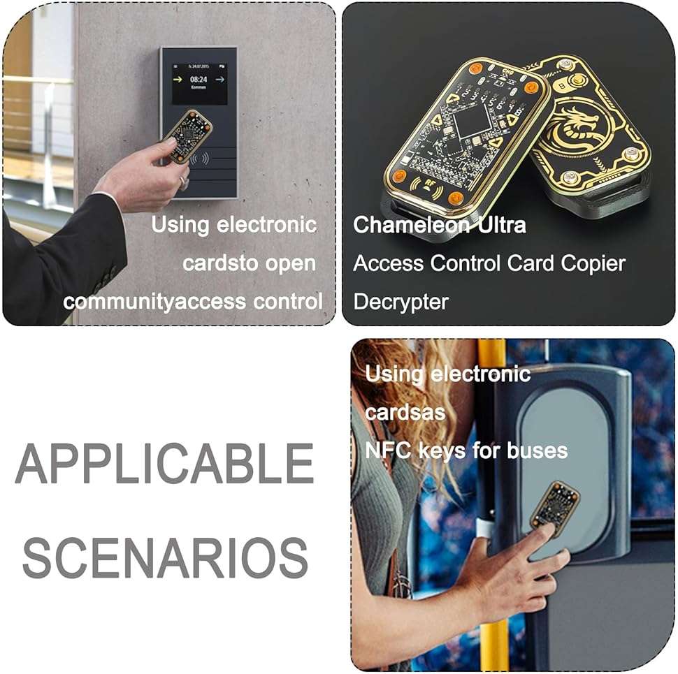 Chameleon Ultra 3. 0 Ultimate RFID Emulator– 125KHz 13.56MHz Dual-Frequency Card Copier, Bluetooth 5.0 USB-C RFID Reader Writer for Access Control Key Fobs - Image 6