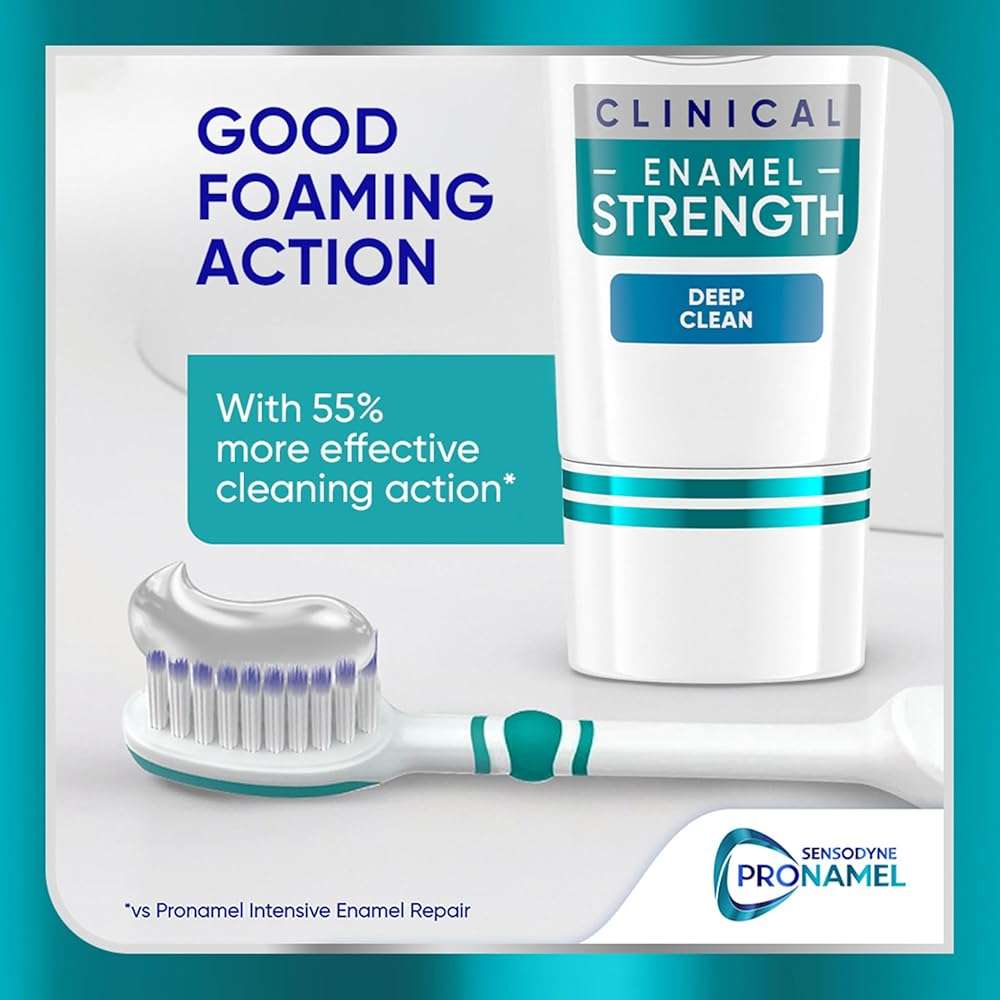SENSODYNE PRONAMEL Clinical Enamel Strength Toothpaste, Deep Clean, 2.3 oz (Pack of 2) - Image 6