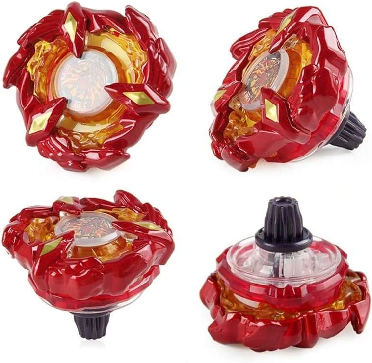 Cunjxtan Battle Burst Spinning Tops Set 6 Metal Fusion Gyro Tops & 2 Two-Way Launcher Grips for Kids, Boys Ages 6-12 Battling Arena Game Toys Gift for Birthday (CA01-6BB) - Image 5