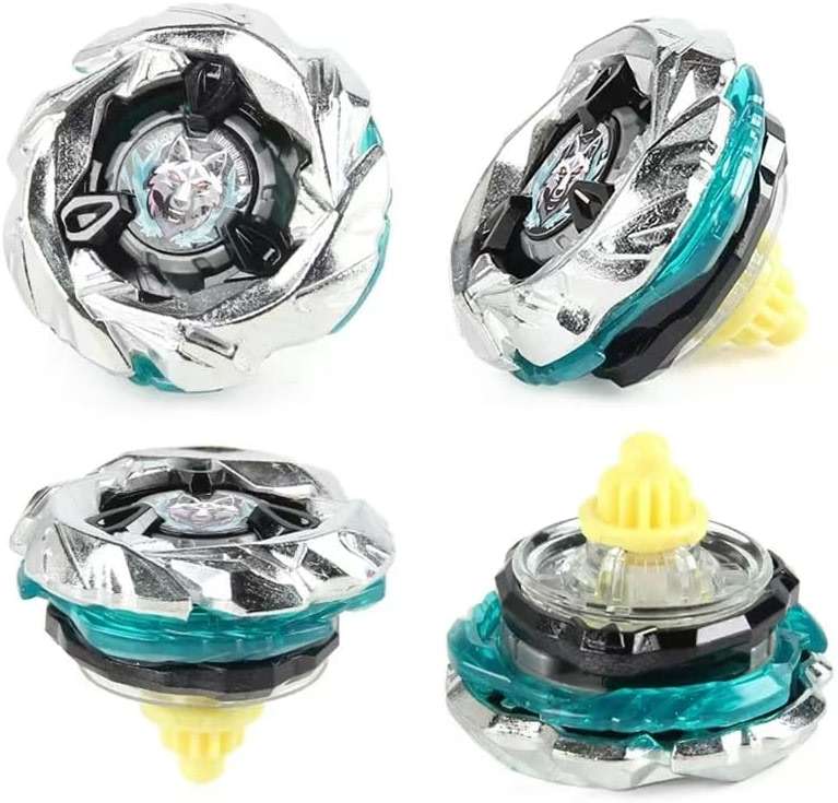 Cunjxtan Battle Burst Spinning Tops Set 6 Metal Fusion Gyro Tops & 2 Two-Way Launcher Grips for Kids, Boys Ages 6-12 Battling Arena Game Toys Gift for Birthday (CA01-6BB) - Image 7