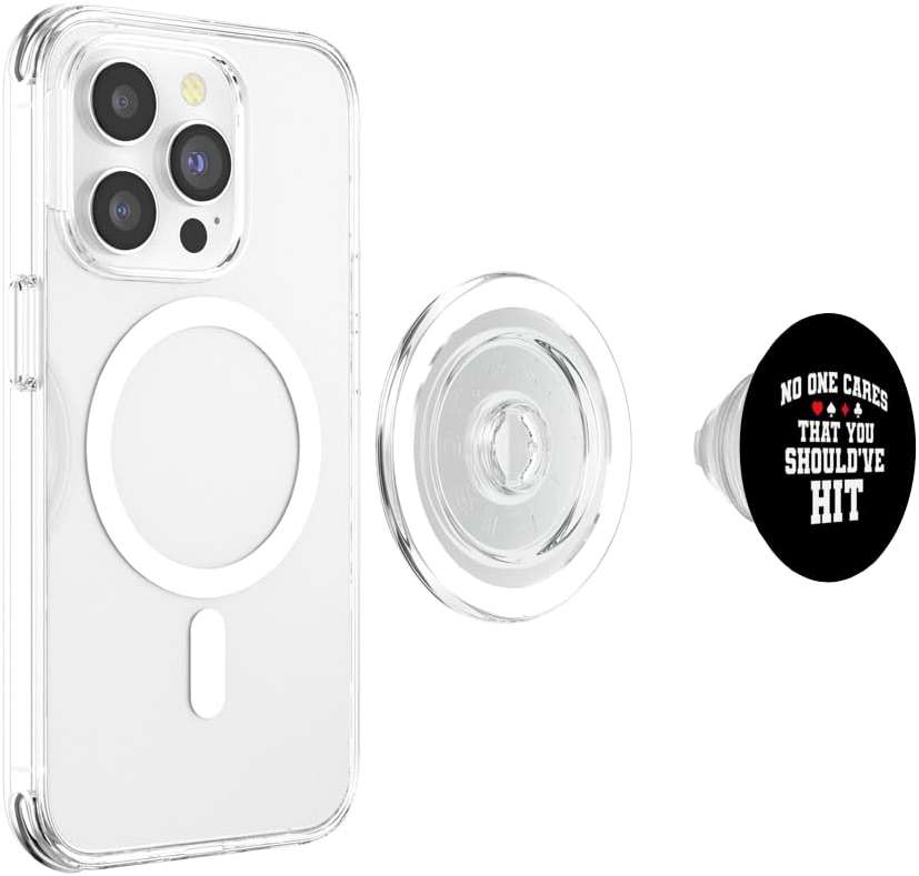 Blackjack Black Jack Blackjack Funny Casino Card Game PopSockets PopGrip for MagSafe - Image 3