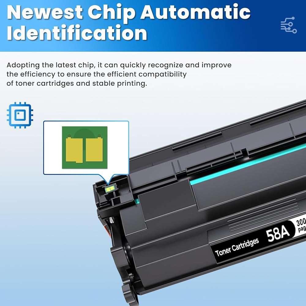 CF258A 58A Toner Cartridges Black for Laser Jet M404dn M428fdw Compatible with HP 58A 58X Toner Cartridges for Laser Jet Enterprise M404dn M404dw M404n M428fdw M428dw M428fdn MFP M304dn M406dn M430f - Image 6