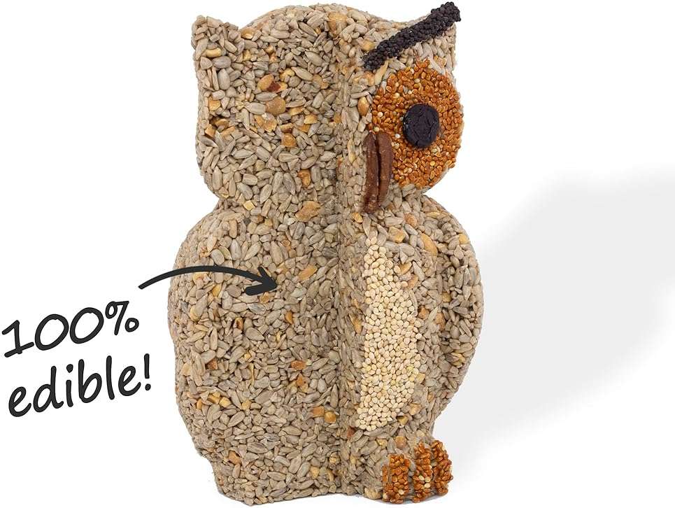 Handmade Owl Bird Feeder – 100% Edible - Gift for Bird Lovers and Watchers. - Image 4