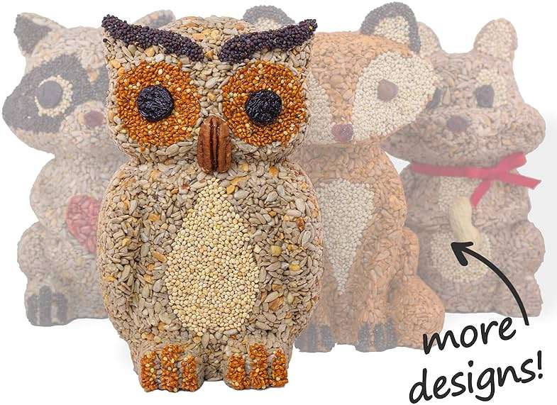 Handmade Owl Bird Feeder – 100% Edible - Gift for Bird Lovers and Watchers. - Image 7