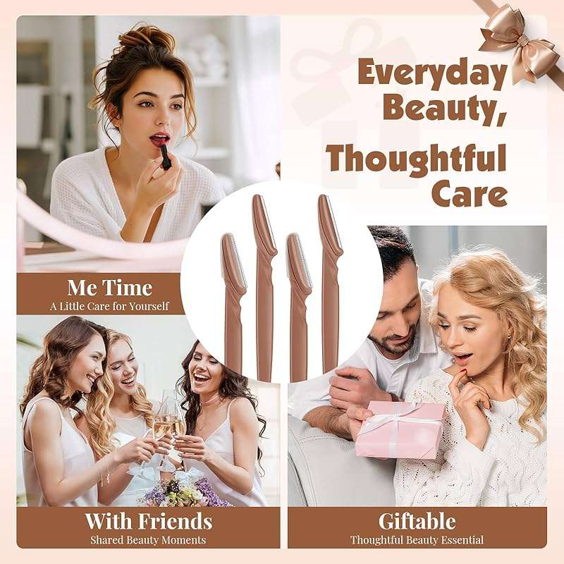 Phyyixs 88 Pcs Terracotta Dermaplaning Tool & Face Razors for Women in Storage Jar – Aesthetic Eyebrow Razor for Women & Men, Precision Face Shaver with Safety Covers, Skincare Gift for Women - Image 4