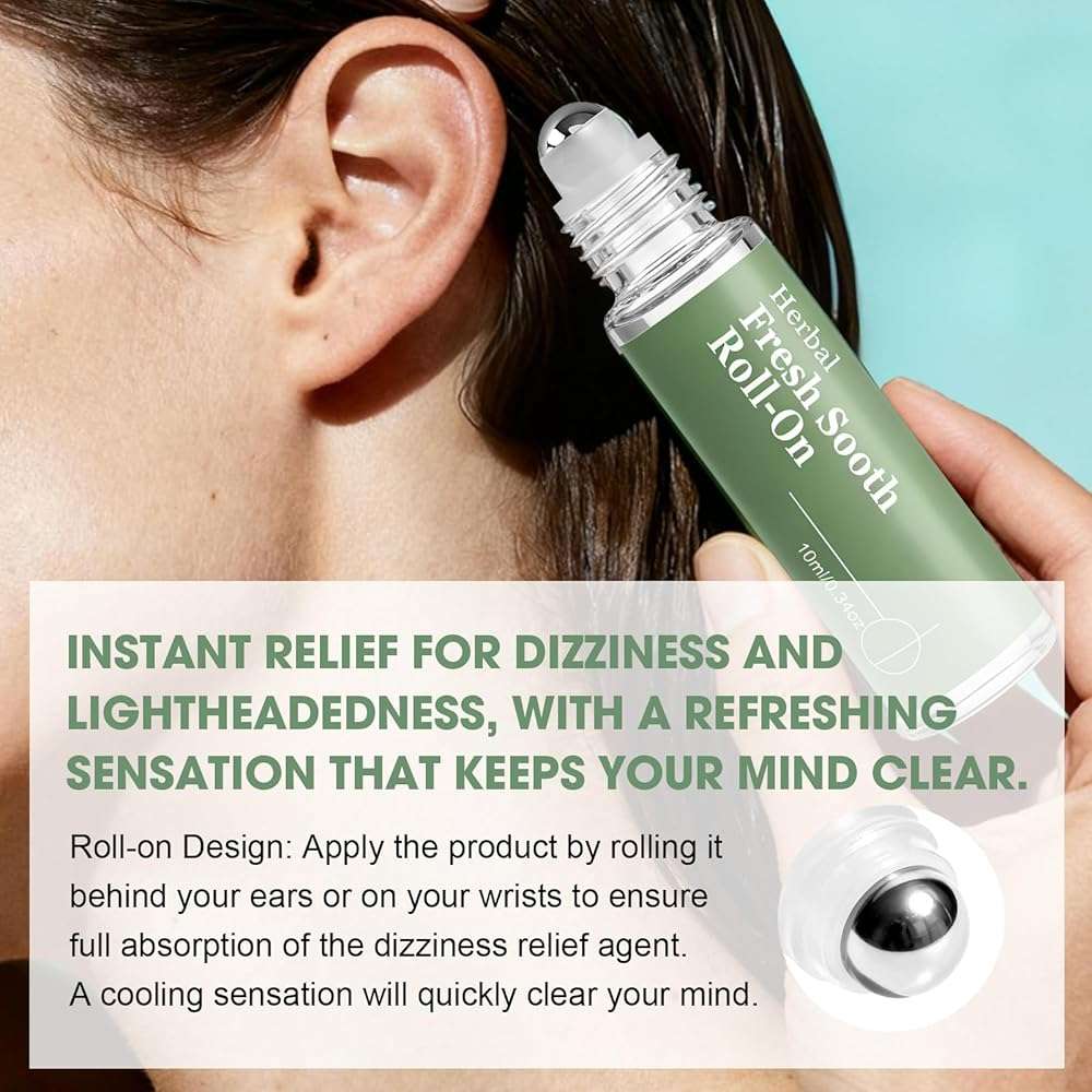 Vertigo Ease Roll On, 2PCS Vertigo Anti-Dizzy Roll-On, Fast-Acting Essential Oils with Natural Ingredients Outdoor and Everyday Portable Use - Image 6