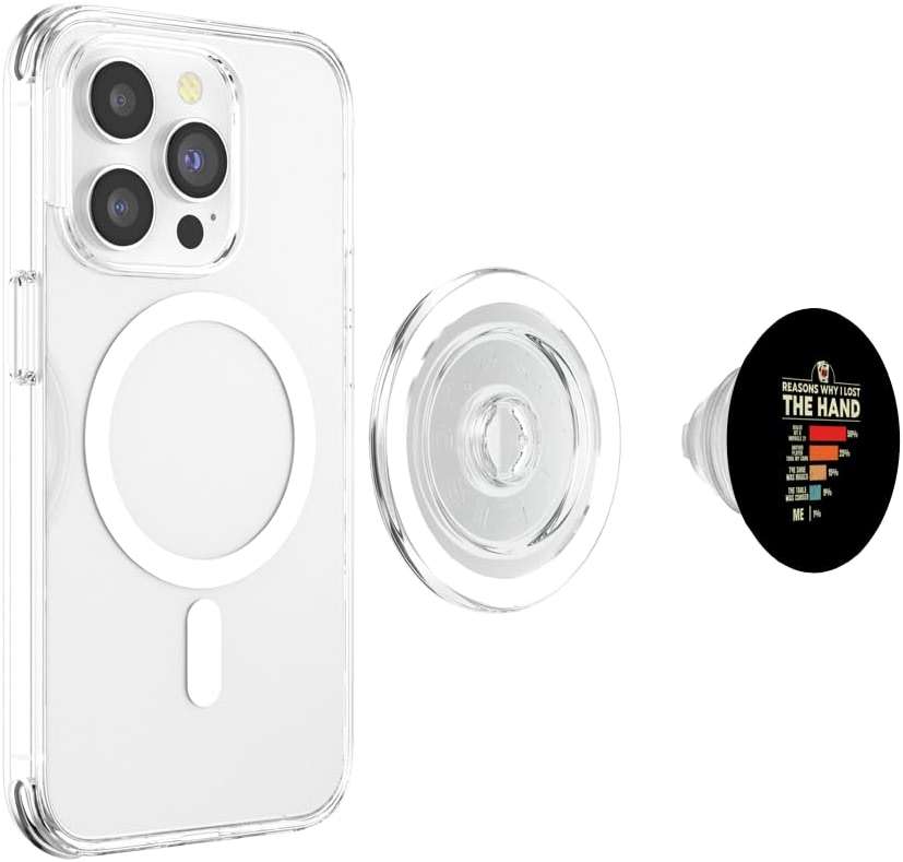 Blackjack Reasons why i Lost The Hand Funny Casino Card Game PopSockets PopGrip for MagSafe - Image 3