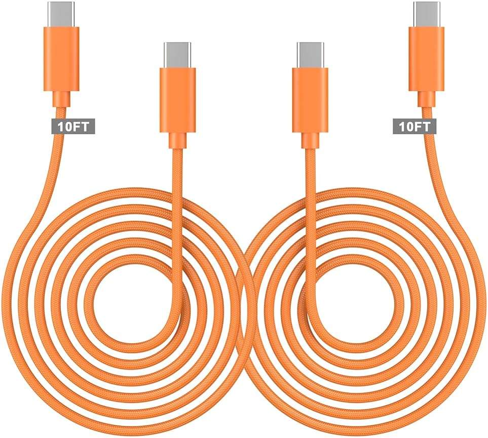 [Apple MFi Certified] USB C to USB C Charging Cable 10ft,Long Type C to C Fast Charger Cord for iPhone 17 Pro Max/17 Air/16 Pro Max/16/15 Plus/15 Pro Max,MacBook Pro 2021/2020/2019/2018,iPad,Galaxy - Image 1