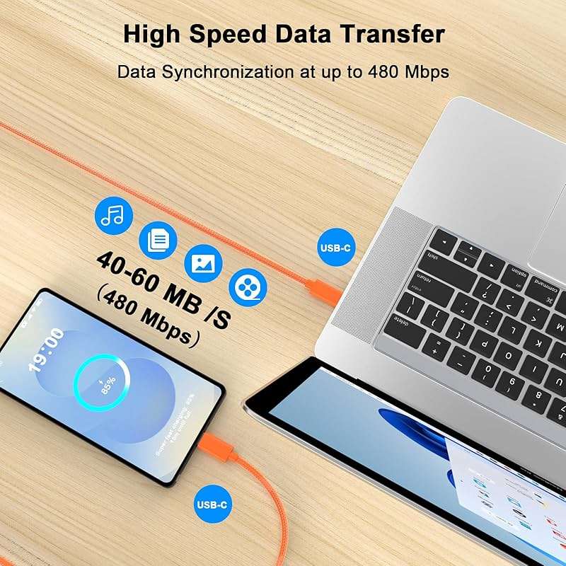 [Apple MFi Certified] USB C to USB C Charging Cable 10ft,Long Type C to C Fast Charger Cord for iPhone 17 Pro Max/17 Air/16 Pro Max/16/15 Plus/15 Pro Max,MacBook Pro 2021/2020/2019/2018,iPad,Galaxy - Image 3