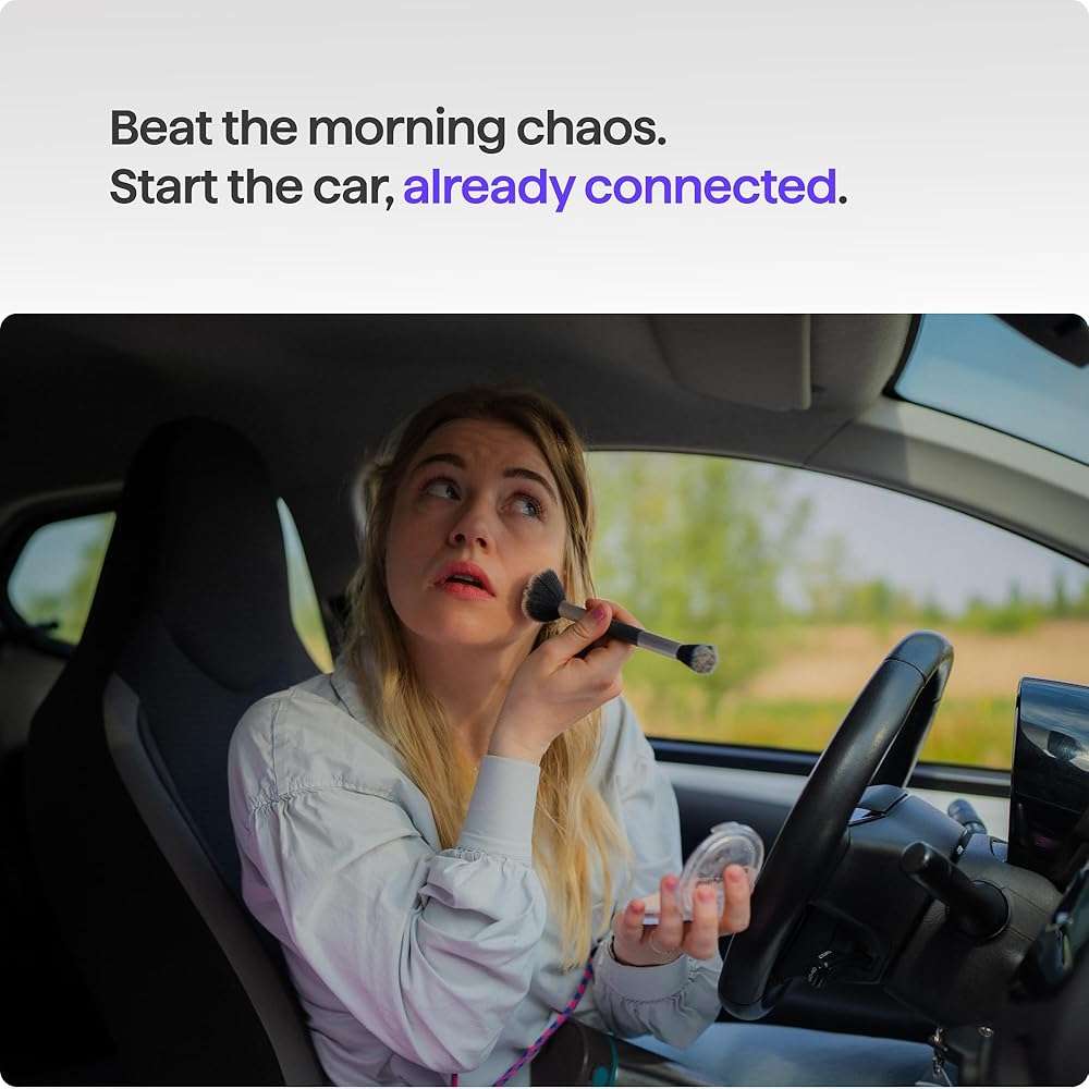 AAWireless TWO+ Compatible with Android Auto & Apple Carplay 2-in-1 Wireless Adapter | Wireless Connection via Bluetooth & WiFi | iPhone X+ & Android 11+ | Multifunctional Button | Made in Europe - Image 12