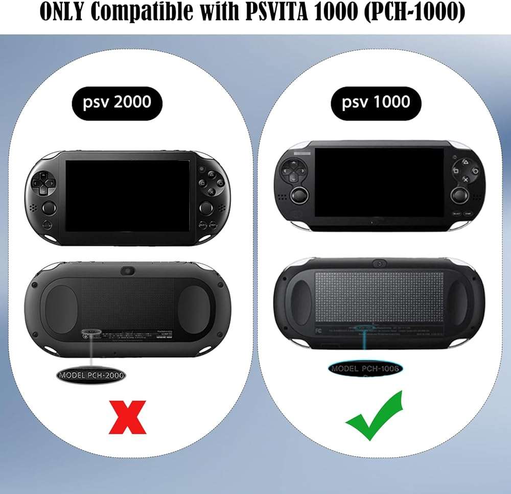 JDGPOKOO 10 in 1 Accessories Kit for PS Vita 1000, Carrying Case for PSV 1000, Protective Case, Front and Back Screen Protectors, and 6Pcs Thumb Grip Caps, for PlayStation Vita 1000/PCH-1000 ONLY - Image 6