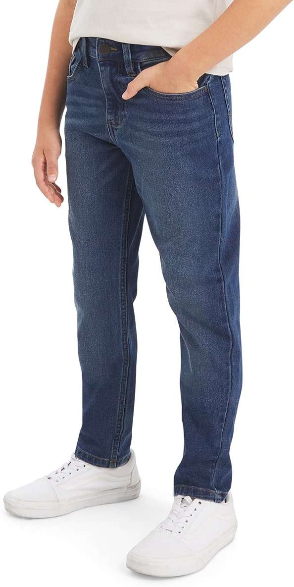 Lee Boys' 5 Pocket Straight Fit Stretch Waist Denim Jeans - Image 1