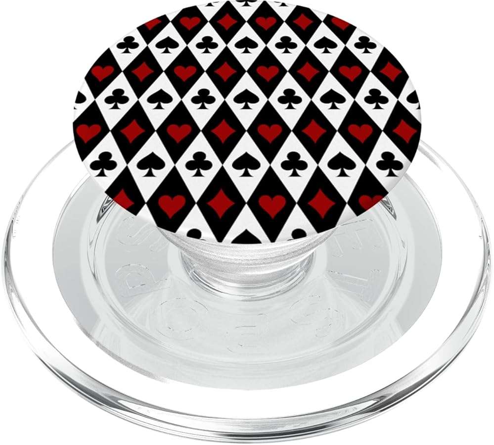Gambling Blackjack Card Player Casino Las Vegas PopSockets PopGrip for MagSafe - Image 1