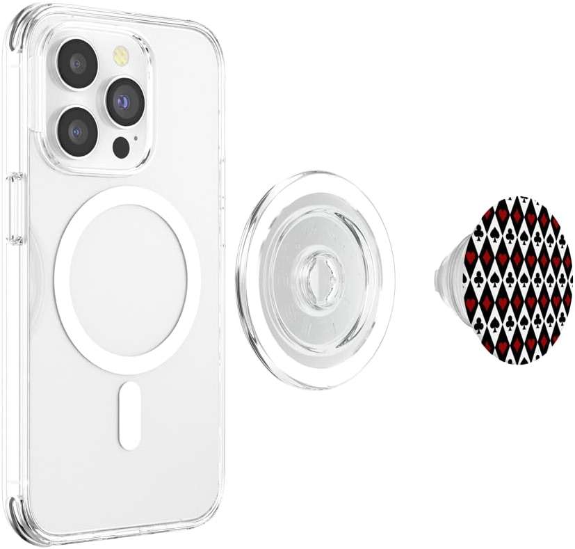 Gambling Blackjack Card Player Casino Las Vegas PopSockets PopGrip for MagSafe - Image 3