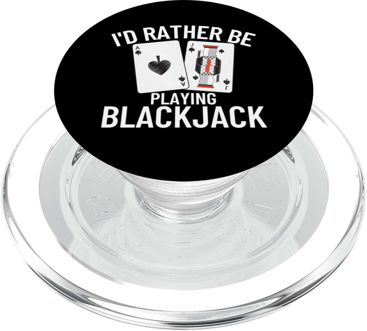 I'd Rather Be Playing Blackjack PopSockets PopGrip for MagSafe - Image 1