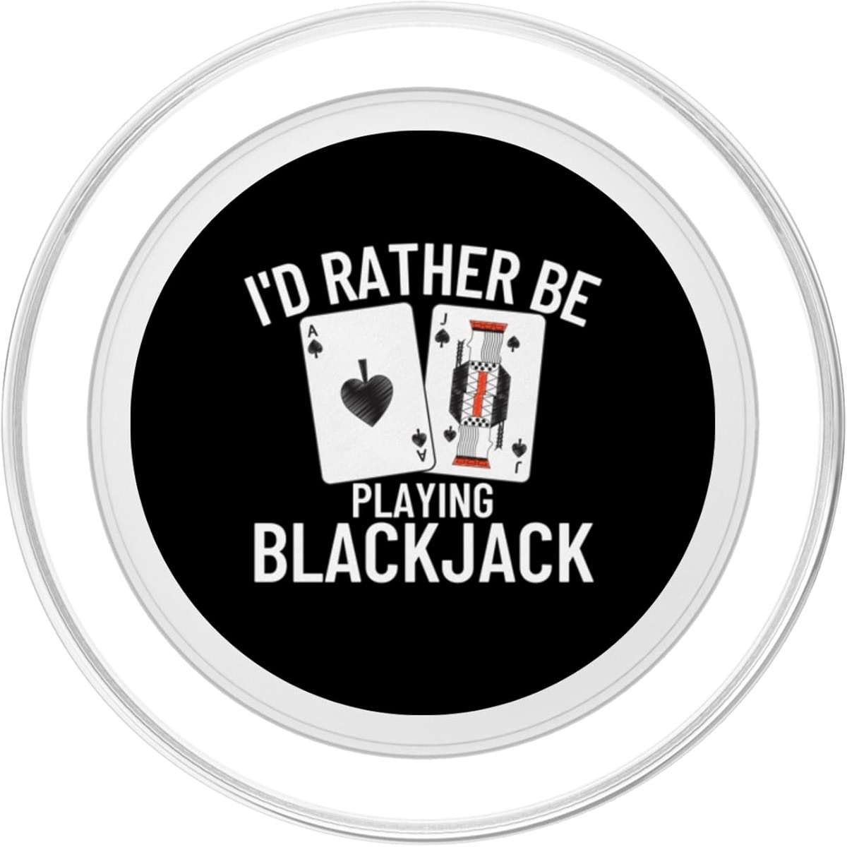 I'd Rather Be Playing Blackjack PopSockets PopGrip for MagSafe - Image 2