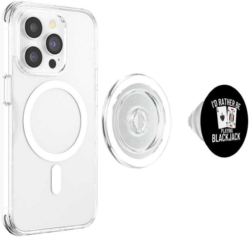 I'd Rather Be Playing Blackjack PopSockets PopGrip for MagSafe - Image 3